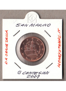 2007 - San Marino 5 centesimi fior di conio